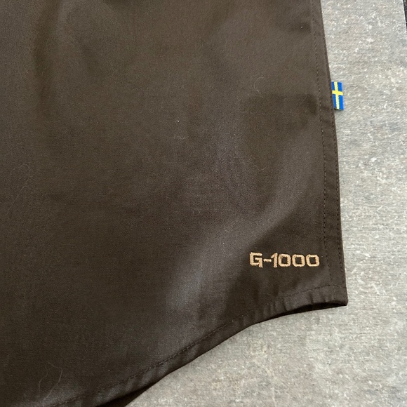 Men's Fjallraven G-1000 Long Sleeve Button Down Shirt Brown - Picture 4 of 5